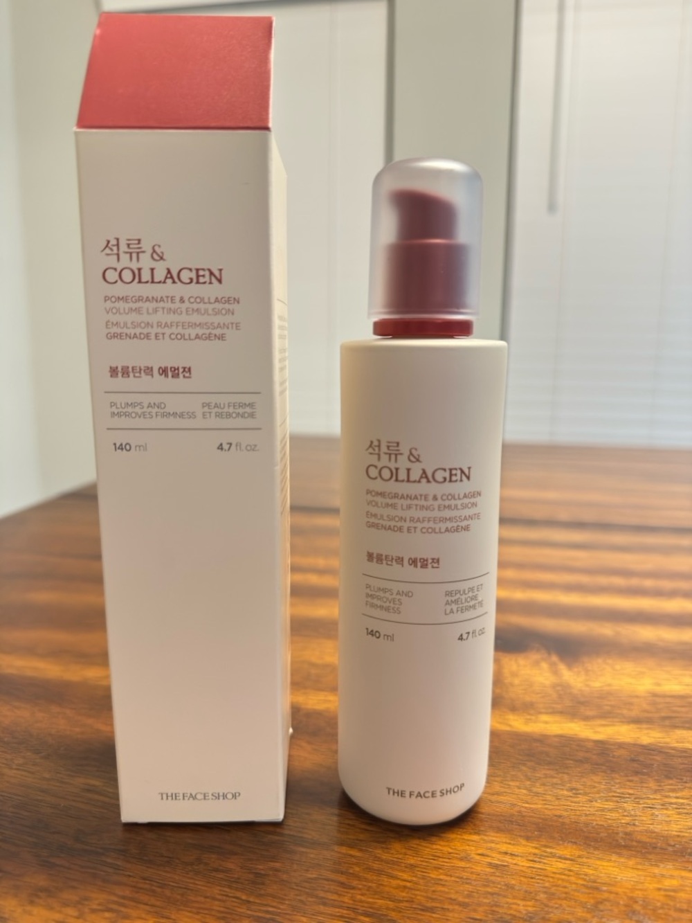 THE FACE SHOP Collagen & Pomegranate Volume Lifting Emulsion | K-Beauty - 140mL